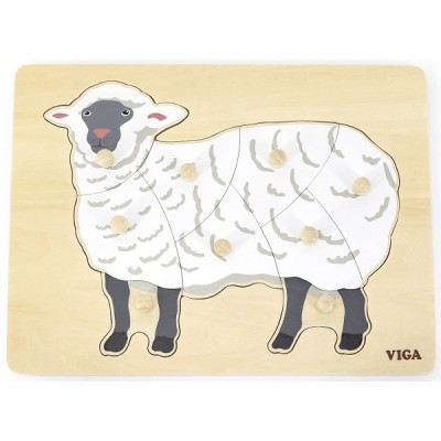 Puzzle Viga Montessori Puzzle Sheep (44609)