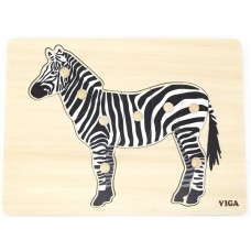 Пазл Viga Montessori Puzzle Zebra (44603)