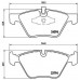 Set placute frână Brembo P 06 040