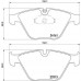 Set placute frână Brembo P 06 081