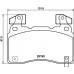Set placute frână Brembo P 10 064
