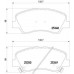 Set placute frână Brembo P 18 025