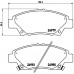 Set placute frână Brembo P 28 050