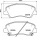 Комплект тормозных колодок Brembo P 30 122