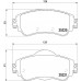 Комплект тормозных колодок Brembo P 61 105