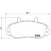 Set placute frână Brembo P 68 025