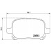 Set placute frână Brembo P 83 040