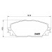 Комплект тормозных колодок Brembo P 83 106