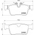 Комплект тормозных колодок Brembo P 86 030