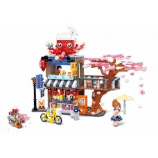 Set de construcție Sluban Girls Dream: Tako Yaki Main Store (B1019)