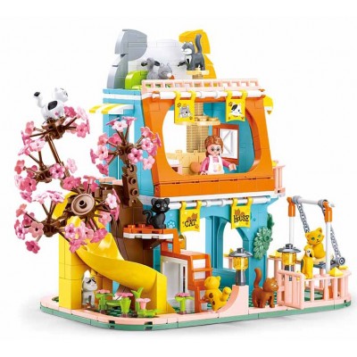 Set de construcție Sluban Girls Dream: Cat House (B1089)