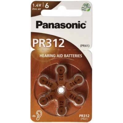 Батарейка Panasonic PR-312/6LB (PR41)