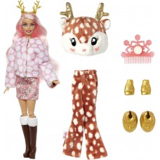 Păpușa Mattel Barbie Cutie Reveal: Зимний блеск - Оленёнок (HJL61)