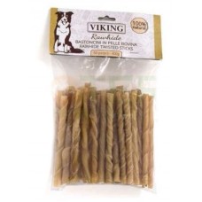 Snackuri pentru câini Leopet Viking Rawhide Twisted Sticks 50pcs