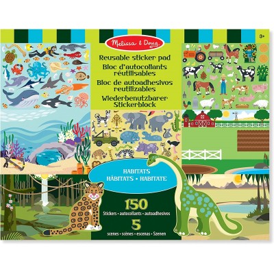 Album de stickere Melissa & Doug Animal Habitat (14196)