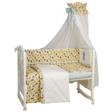 Lenjerie de pat pentru copii Polini Kids Собачки 7 120х60 Бирюзовый