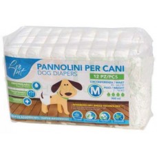 Scutece pentru câini Leopet M 12pcs (TAMM01)