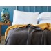 Плед Issimo Simply Blanket Grey/Mustard 150x200