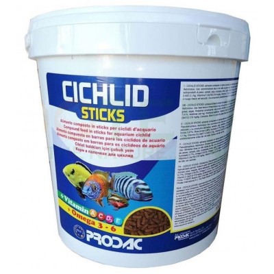 Корм для рыб Prodac Cichlid Sticks 4.5kg
