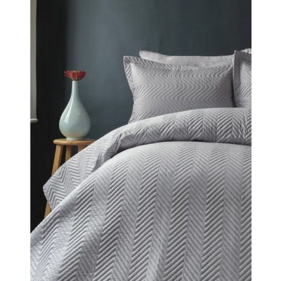 Lenjerie de pat Issimo Simply Double Grey 240x260