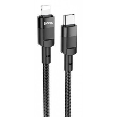 USB Кабель Hoco U106 Moulder Lightning Black