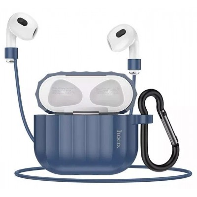 Husă pentru căști Hoco WB22 Glory for Airpods 3 Dark Blue