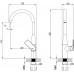 Смеситель для кухни Imprese Bilina 55225