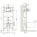 Rezervor WC îngropat cu cadru Imprese i-Frame i5220