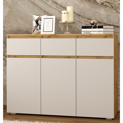 Комод Yasen Ричи 1200 3Д3ЯДуб Артизан/Белый