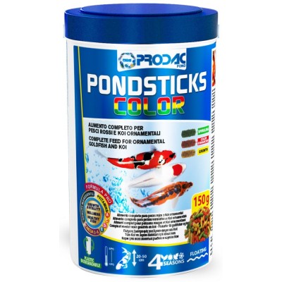 Корм для рыб Prodac Pondsticks Color 150g