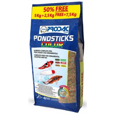 Корм для рыб Prodac Pondsticks Color 7.5kg