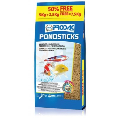 Корм для рыб Prodac Pondsticks 7.5kg