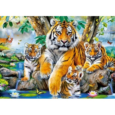 Puzzle Castorland 120 Midi Tigers by the Stream (B-13517)