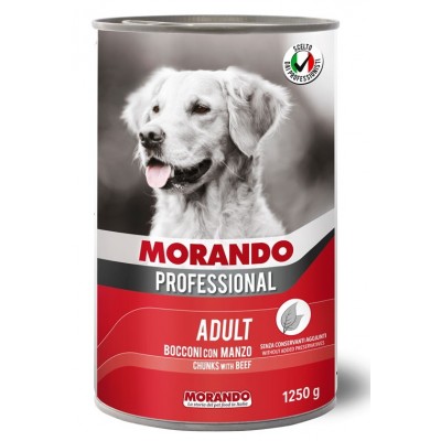 Hrană umedă pentru câini Morando Professional Adult Beef 1250g