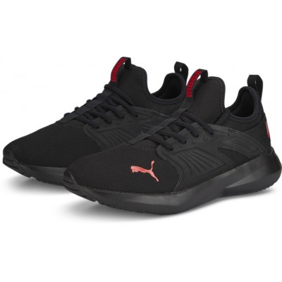 Adidași pentru bărbați Puma Softride Fly Puma Black/High Risk Red 47