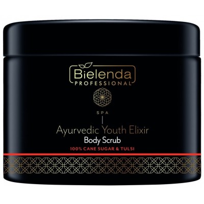 Scrub pentru corp Bielenda Ayurvedic Youth Elixir Body Scrub Cane Sugar & Tulsi 400g