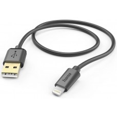 Cablu USB Hama USB-A - Lightning 1.5m Black (201580)