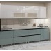 Кухонный гарнитур Bafimob Gola-5 Glass (High Gloss) 2.8m White/Grey/Green Кухонный гарнитур Bafimob Gola-5 Glass (High Gloss) 2.8m White/Grey/Green