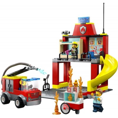 Конструктор Lego City: Fire Station and Fire Truck (60375)