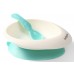 Миска с присоской и ложкой BabyOno Mint (1077/03)