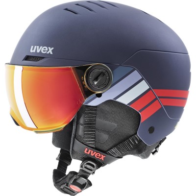 Шлем Uvex Rocket Junior 54-58 Navy/Red Stripes Mat