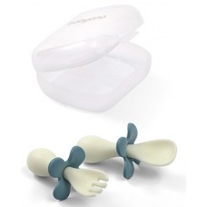 Эргономические столовые приборы в футляре BabyOno (969/02)