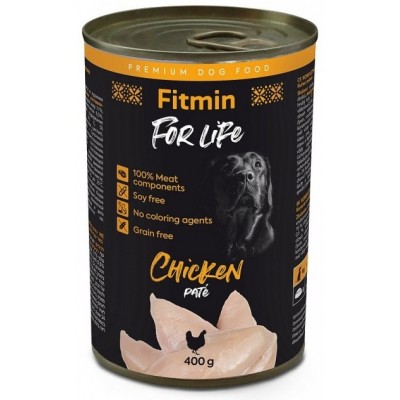 Hrană umedă pentru câini Fitmin For Life Chicken Pate 400g