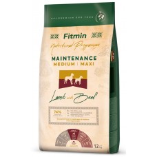 Hrană uscată pentru câini Fitmin Maintenance Medium/Maxi Lamb & Beef 3kg