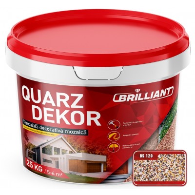 Tencuială decorativă mozaică Brilliant Quarz Dekor BS120 25kg