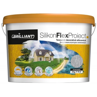 Tencuială decorativă siliconică Brilliant Silikon Flex Proect Koroed 25kg