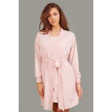 Halat de baie Ajoure T5140 Print Rhombus Pink 2XL