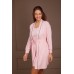 Халат Ajoure T5140/1 Stripes Pink 2XL