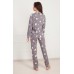 Pijama Ajoure T23569 Print Penguins Grey XL