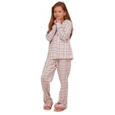 Pijamale pentru copii Ajoure TF23569 Print Cage Pink 8-9